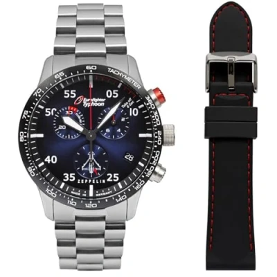 Image of Zeppelin EUROFIGHTER Quartz Chronograph ETA G10.212 43mm 7298M 3SET