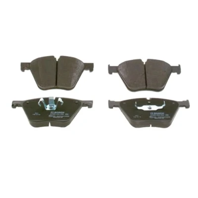 Image of 34116799870 Brake pad set BOSCH 0 986 424 920 Low Metallic with anti squeak plate, mounting manual