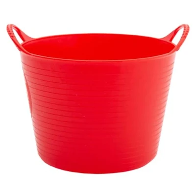 Image of Faulks And Company 2594 Trug Flexible Micro Tub, Red, 0.37 Litre