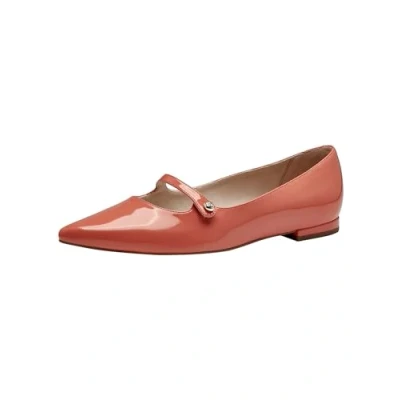 Image of Tamaris Ankle strap ballet pumps, Women&#039;s, Size: 5, Orange High quality imitation leather