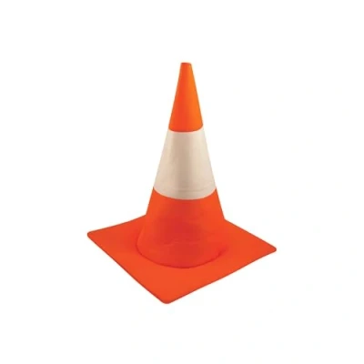 Image of Lizzy Traffic Cone Hat (Adults) Novelty Road Stag &amp; Hen Night Theme Party Fancy dress Costume accessory Mens womens Unisex Orange White