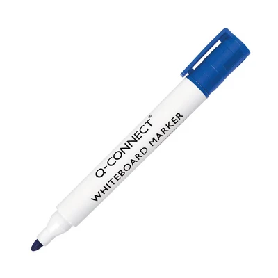 Image of Q Connect Drywipe Marker Pen Blue (10 Pack) KF26036