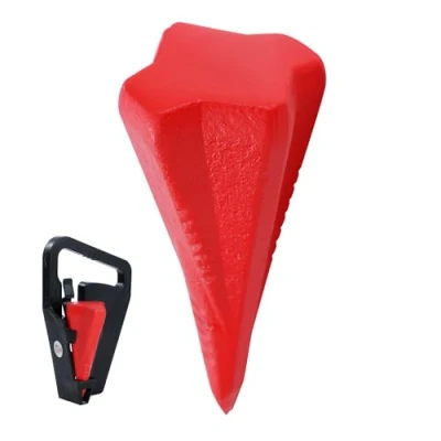 Image of TOPWAY Log Splitter Wedge 4 lbs Heavy Duty Diamond Shape Wood Splitting Steel 331244