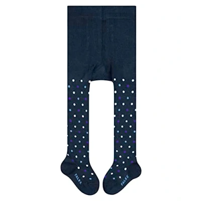 Image of FALKE Unisex Baby Little Dot B TI Cotton Patterned 1 Pair Tights, Blue (Royal 6115) new eco friendly, 6 months