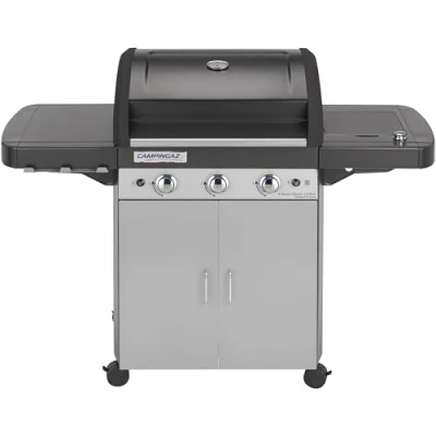 Image of Campingaz 3 Series Classic LS Plus Gas BBQ Burner Barbecue Grill 9.6 KW Power Instaclean Easy Cleaning System Cast Iron Grid and Griddle with Side