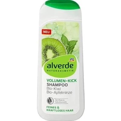 Image of Alverde Volume/Volume Shampoo for Thin and Weak Hair 200 ml with Organic Kiwi Apple Mint