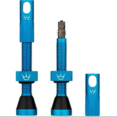 Image of Peaty&#039;s MK2 Chris King 80mm Tubeless Valves Turquoise