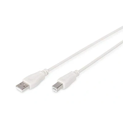Image of DIGITUS 1.8m Length USB 2.0 A Male B Connection Cable Beige
