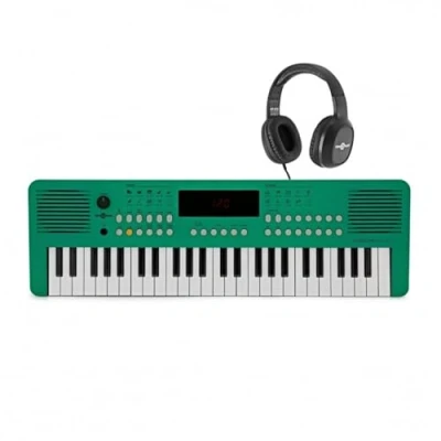 Image of 49 Mini Keys Portable VISIONKEY 2 Keyboard with Headphones Silent Practice for Beginners, Green