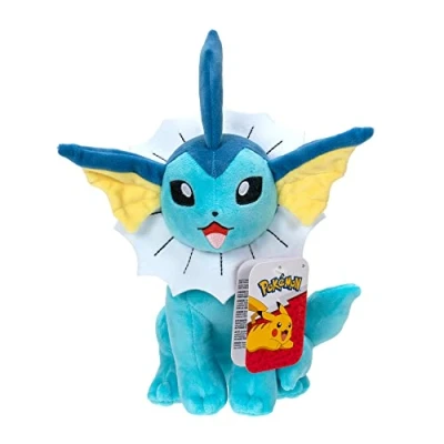 Image of Pokémon 8 Inch Vaporeon Plush Adorable, Ultra Soft, Toy, Perfect for Playing &amp; Displaying Gotta Catch ‘Em All