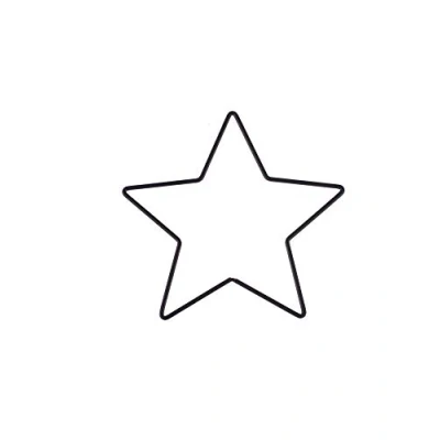 Image of Glorex 6 1294 416 Metal Frame Star for Crafts Approx. 20 cm Coated in Black Ideal Dream Catchers, Macrame, Wall Decoration and Floristry
