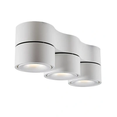 Image of Arcchio Rotari LED ceiling light, lenses, 3 bulb