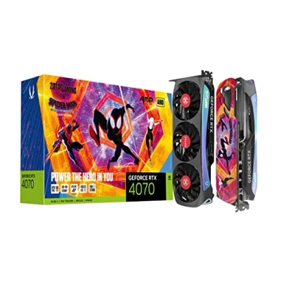 Image of Zotac GAMING GEFORCE RTX 4070 AMP AIRO Spider MAN™: Across the Verse Bundle