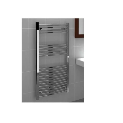 Image of Vitellio Curved Chrome Towel Rail 1.2M X 750mm