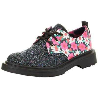 Image of Irregular Choice Toasty Loaf PU Black Multi 38