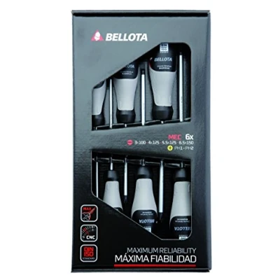 Image of Bellota 66292 MEC Pack of 6 Screwdrivers, Mechanic