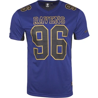 Image of Majestic Athletic NFL Baltimore Ravens Poly Mesh Tee (X Large)