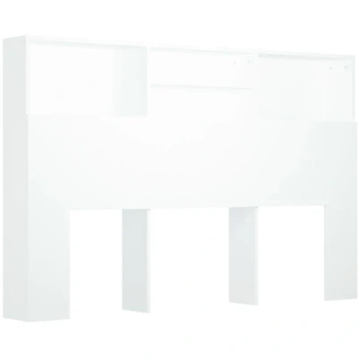 Image of vidaXL Headboard Cabinet White 160x19x103.5 cm