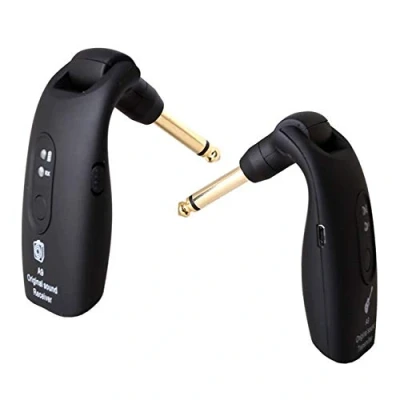 Image of INTCHE 2.4GHz Wireless Guitar System Rechargeable Digital A9 Transmitter and Receiver for Electric Bass Violin