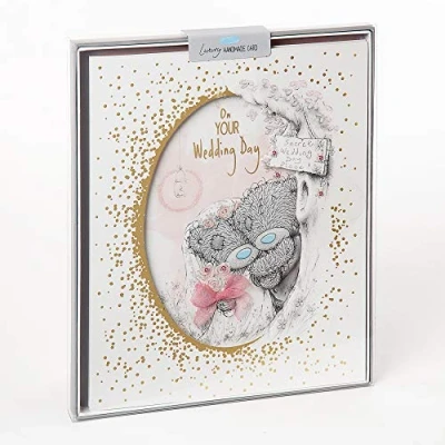 Image of Me to You A01DZ091 Wedding Day Luxury Boxed Card, Blue