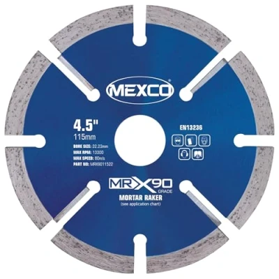 Image of MEXCO MRX90 115mm ( 4.5 inch ) Mortar Raking Diamond Blade Disc