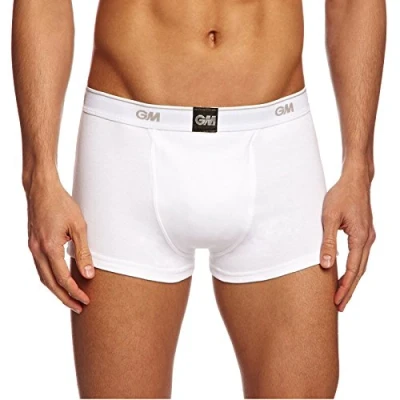 Image of Gunn &amp; Moore GM Cricket Boxer Short, Special Blend Stretch Cotton With Elastic Waist For Comfort Fit, Integral Pouch Abdominal Guard, Size L, Suitable 35 36&quot;