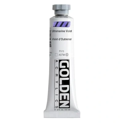 Image of Pro Art Golden Heavy Body Acrylic Paint 2 oz. Ultramarine Violet
