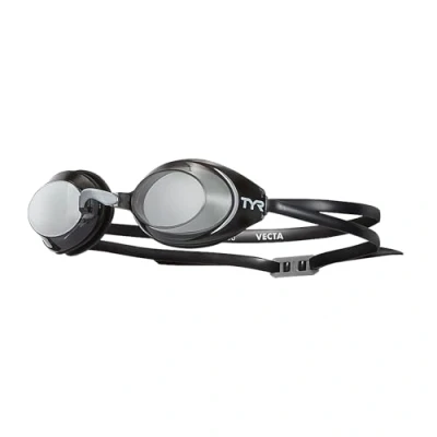 Image of TYR Vecta Racing Adult Goggles Unisex Swimming accessory, Size: One Size, Smk/blk
