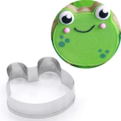 Image of DUBENS Stainless Steel Mould Cookie Dessert Cake Sugar Craft Biscuit Cutter Baking Tool Decorating Tools for (Frog)