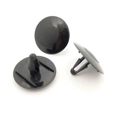 Image of 10x Bonnet/Hood Insulation Clips Plastic Fasteners for Sound Deadening 8mm Hole, 30mm Head, Black 90467 09006, 9046709006