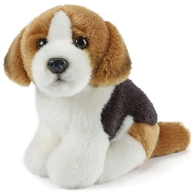 Image of Living Nature Soft Toy Plush Pet Dog, One Supplied (14cm)