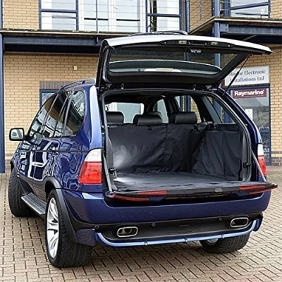 Image of UK Custom Covers BL010 Tailored Boot Liner Mat Black To Fit BMW X5 2000 2007