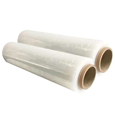 Image of Pallet Stretch Shrink Wrap Cling Film 20mu Thick Heavy Duty Strong Clear Packaging for Industrial, Luggage Furniture Wrapping Roll (400mm x 250m, Clear, 2)