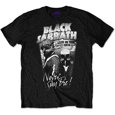 Image of Rockoff Trade Men&#039;s Never Say Die T Shirt, Black, Large