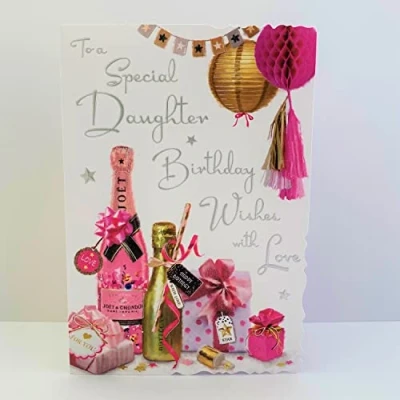 Image of Jonny Javelin Special Daughter Birthday Wishes With Love Card Drink Bottles Presents