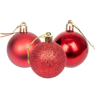 Image of 50mm/9Pcs Christmas Baubles Shatterproof Dark Red, Tree Decorations Ball Ornaments Balls Xmas Hanging Holiday Decor Shiny,Matte,Glitter