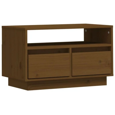 Image of vidaXL TV Cabinet Honey Brown 60x35x37 cm Solid Wood Pine