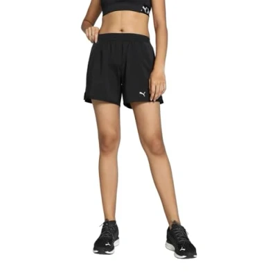 Image of Puma Womens Run Favorite Velocity 5&quot; W Fitted Shorts, Black, XXL EU