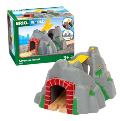 Image of BRIO World Adventure Tunnel Train Set Accessories for Kids Age 3 Years Up Compatible with all Railway Sets &amp;