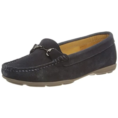 Image of Hush Puppies Women&#039;s Molly Snaffle Loafer, Navy, 8 UK