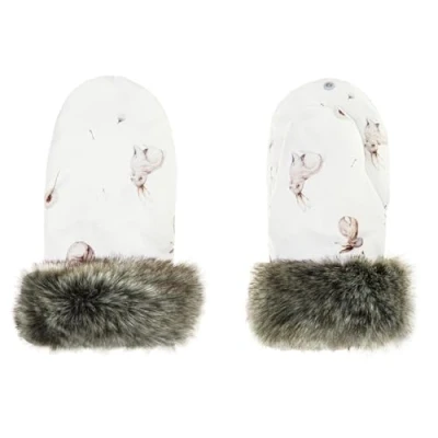 Image of MayLily Winter Gloves for Prams Pram Mittens Hand Muff Warmer (Bunnies)