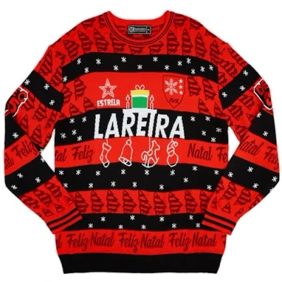 Image of Classic Football Shirts Papai Noel #11 Christmas Jumper (UK, Alpha, L, Regular, Red)