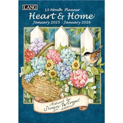 Image of Lang, Heart and Home by Susan Winget 2025 Monthly Planner