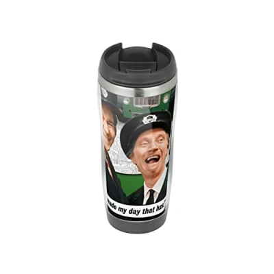 Image of On The Buses Stan Butler Travel Mug, Thermal Insulated Cup for Hot and Cold Beverages Drinks