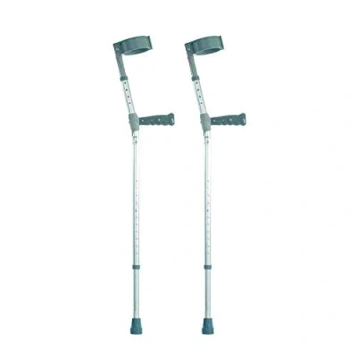 Image of NRS Healthcare Double Adjustable Crutches with PVC Handle Extra Long Pair