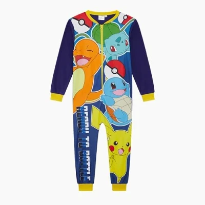 Image of Pokemon Boys Onesie, Blue, Age 9 10 Years