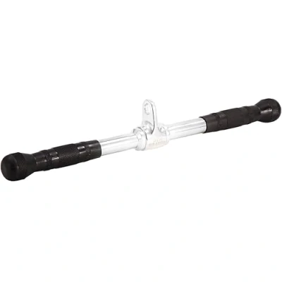 Image of GYM MASTER Revolving Straight Bar Cable Attachment Handle with a Textured Grip