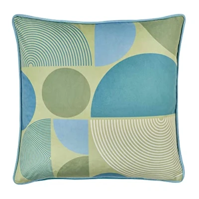 Image of Fusion Ingo Velvet Filled Cushion 43 x 43cm in Green