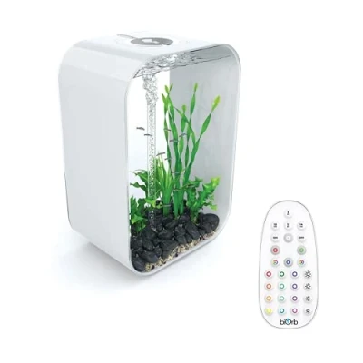 Image of biOrb LIFE 60L White Aquarium Fish Tank with Multi Colour LED Lighting