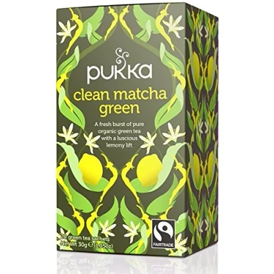 Image of Pukka Herbs Organic Clean Matcha Green Tea 20 Bags (Pack of 3)